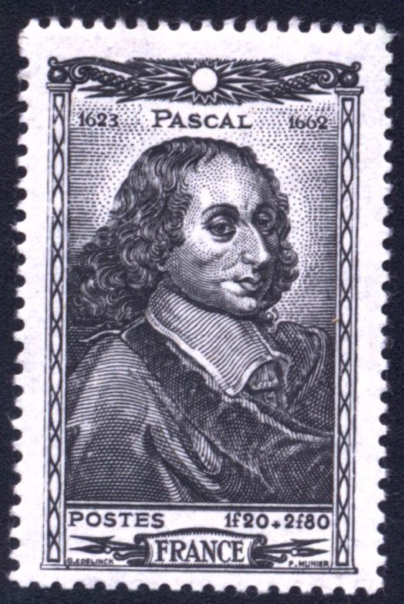 Grandes matemáticos y matemáticas en imágenes (3): Blaise Pascal